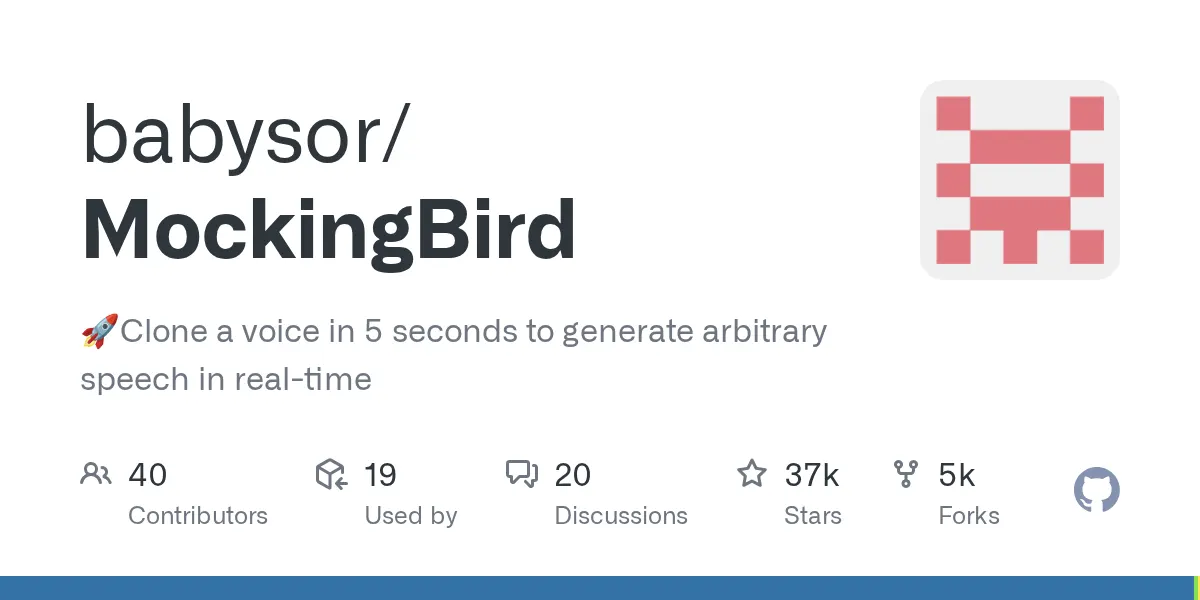 babysor/MockingBird preview image