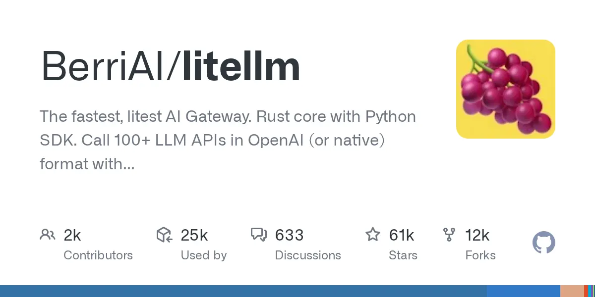 BerriAI/litellm preview image