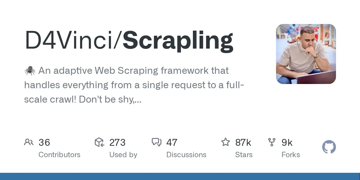 D4Vinci/Scrapling preview image