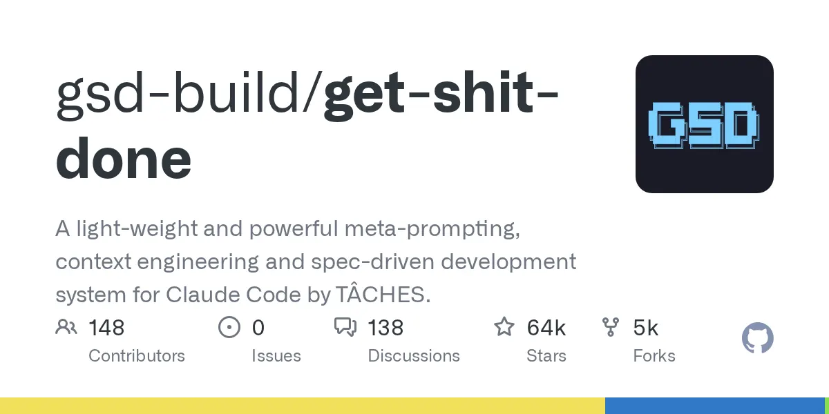 gsd-build/get-shit-done preview image