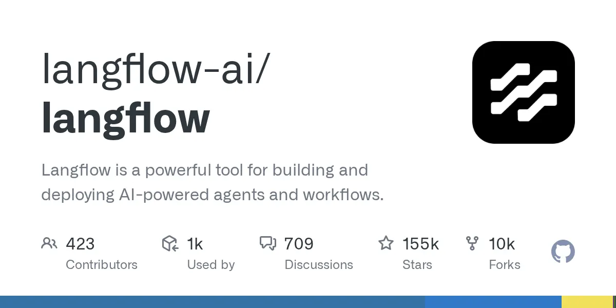 langflow-ai/langflow preview image